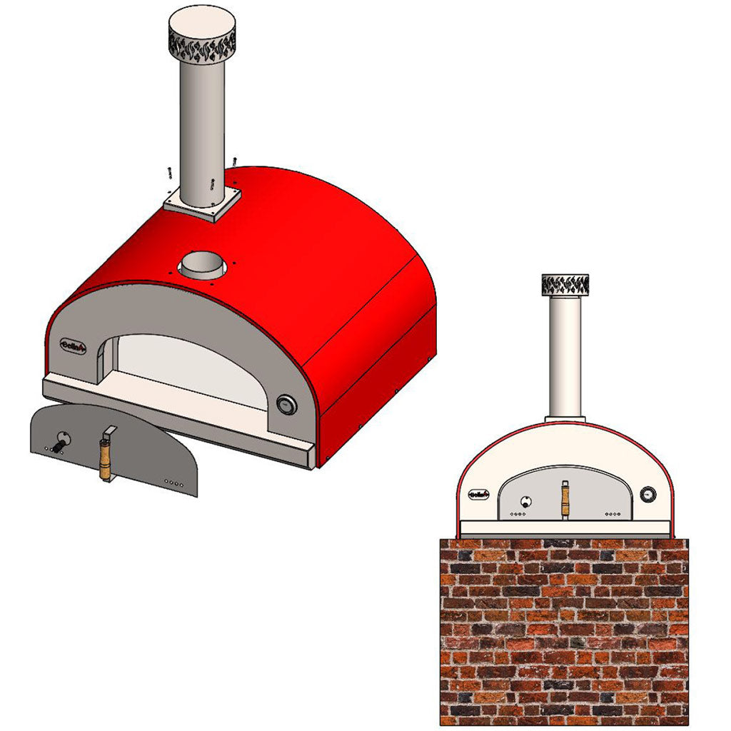 Forno Bravo Bella Outdoor Living Grande 36 Wood Fired Pizza Oven Technical Specifications - Firewalker Ovens