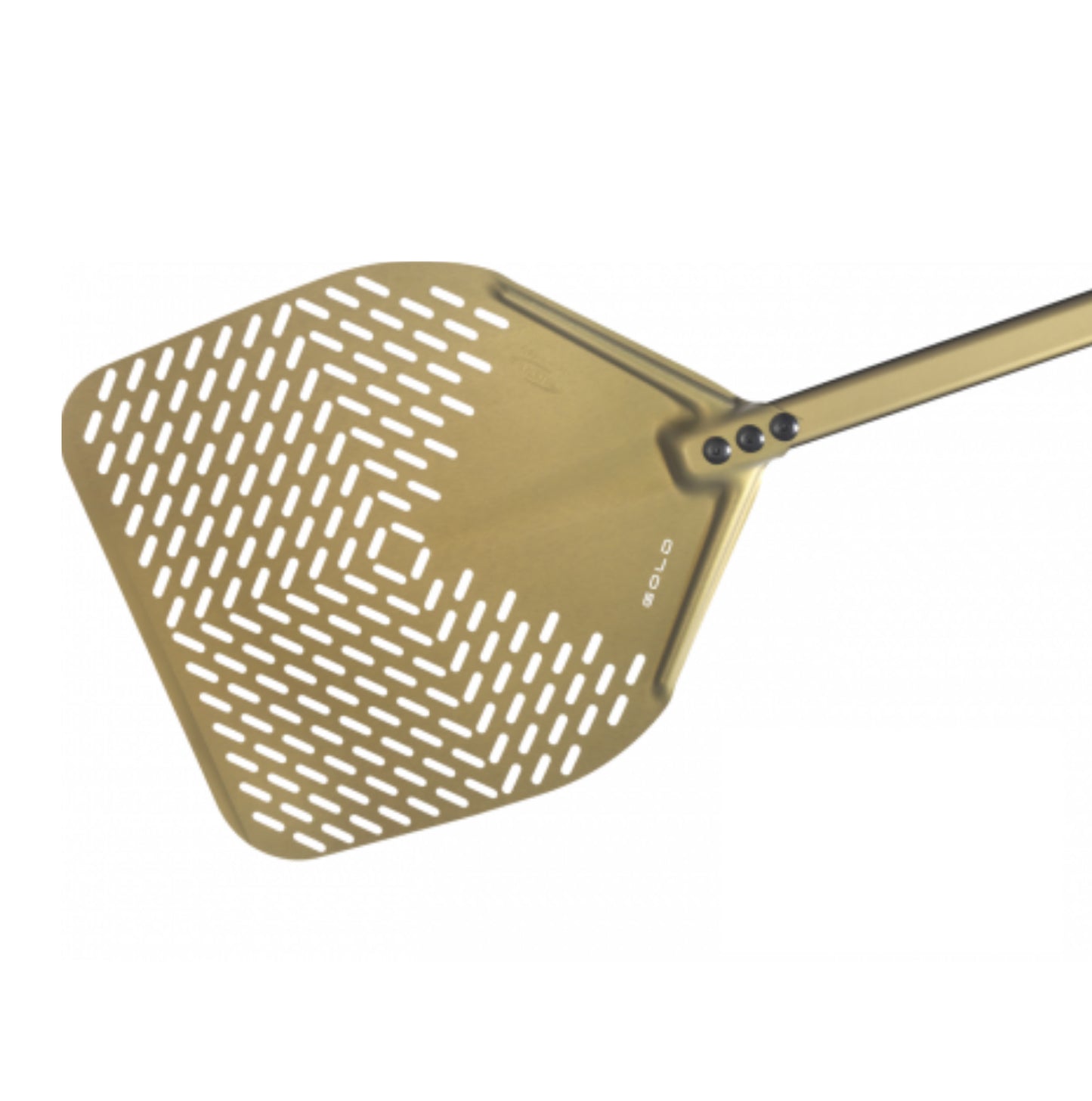 Aluminum perforated rectangular Gold pizza peel