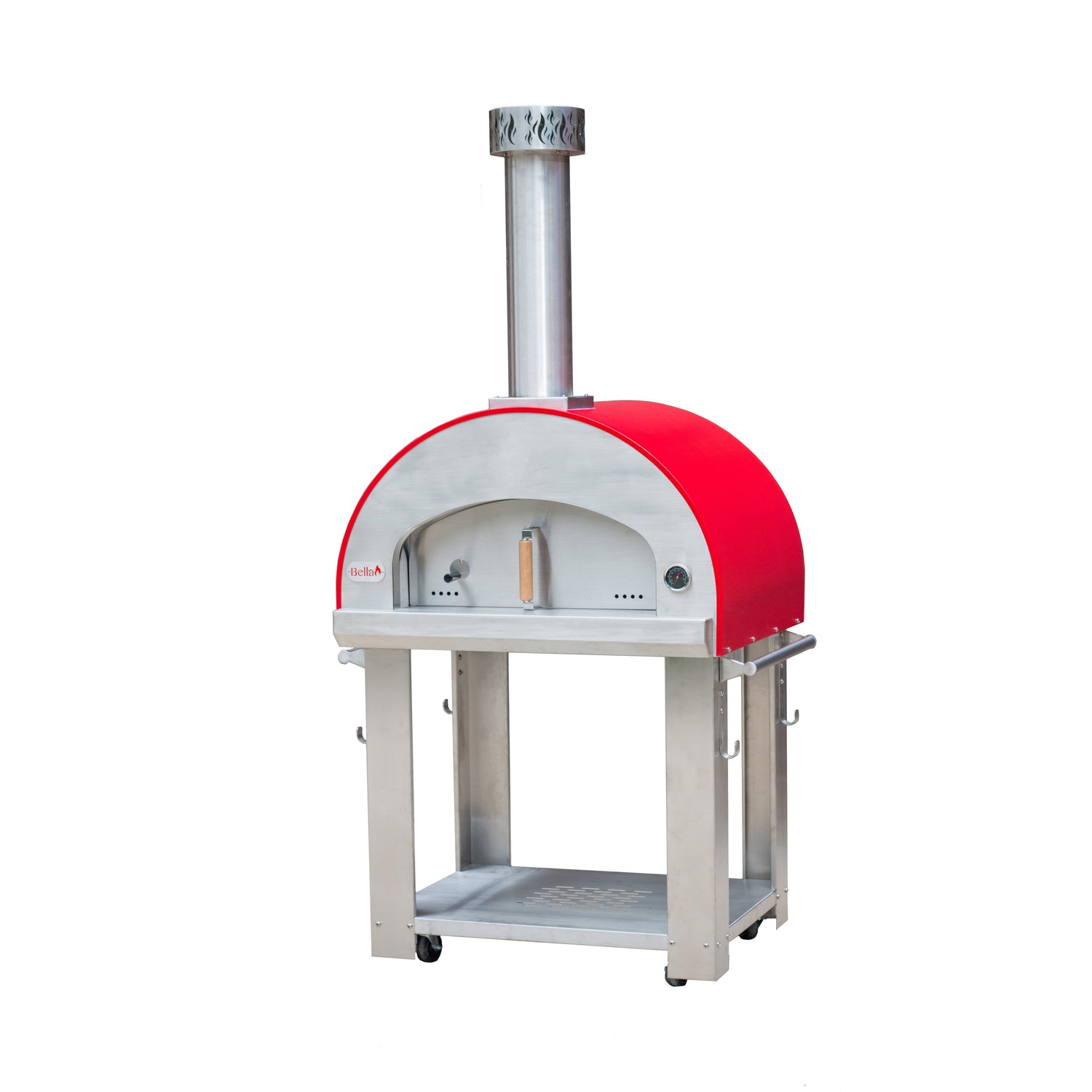 Forno Bravo Bella Outdoor Living Grande 32 Wood Fired Pizza Oven with Cart - Firewalker Ovens