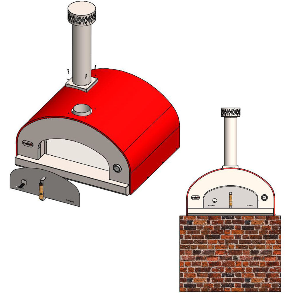 Forno Bravo Bella Outdoor Living Grande 32 Wood Fired Pizza Oven Technical Specifications - Firewalker Ovens