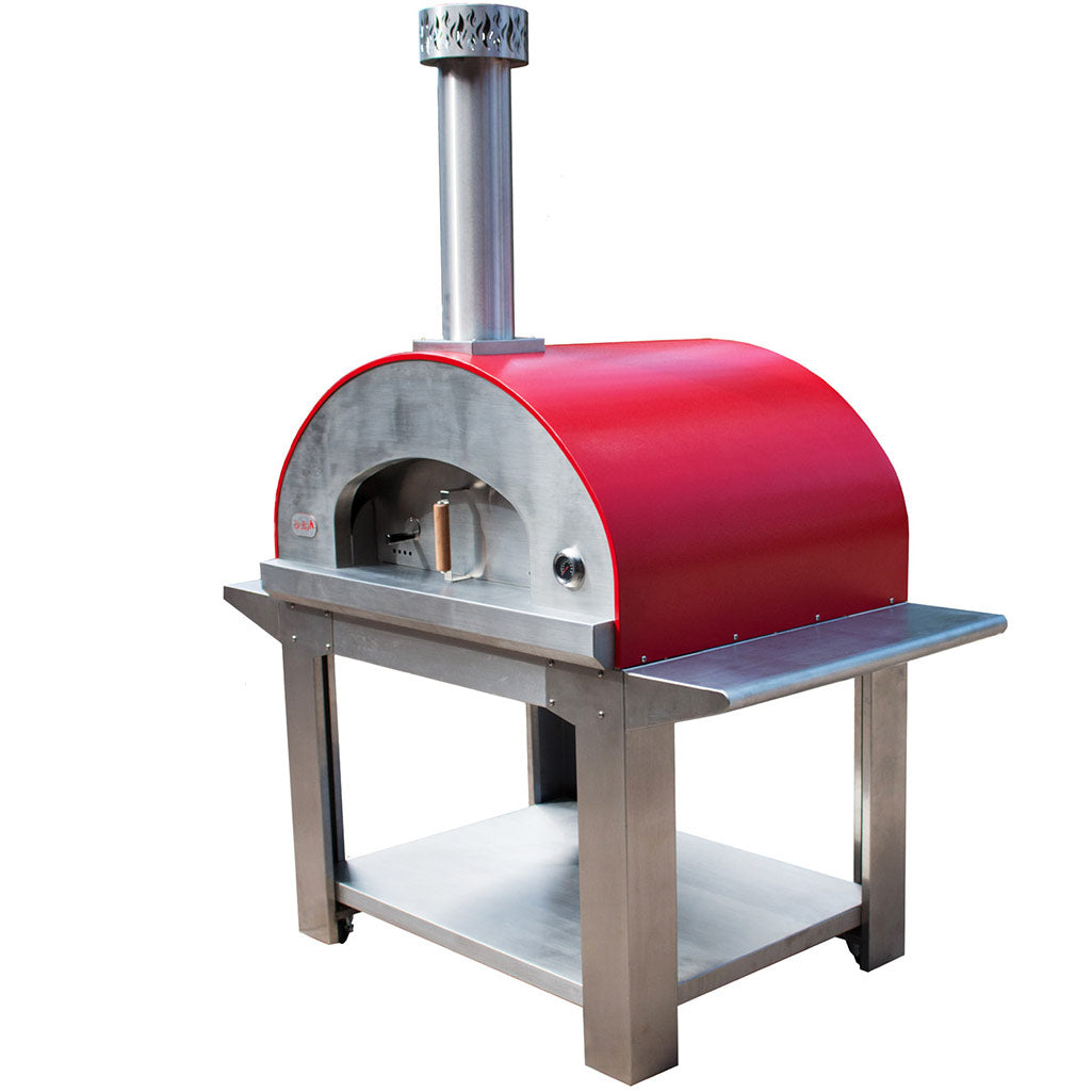 Forno Bravo Bella Outdoor Living Ultra Wood 40 Fired Pizza Oven with Cart - Firewalker Ovens