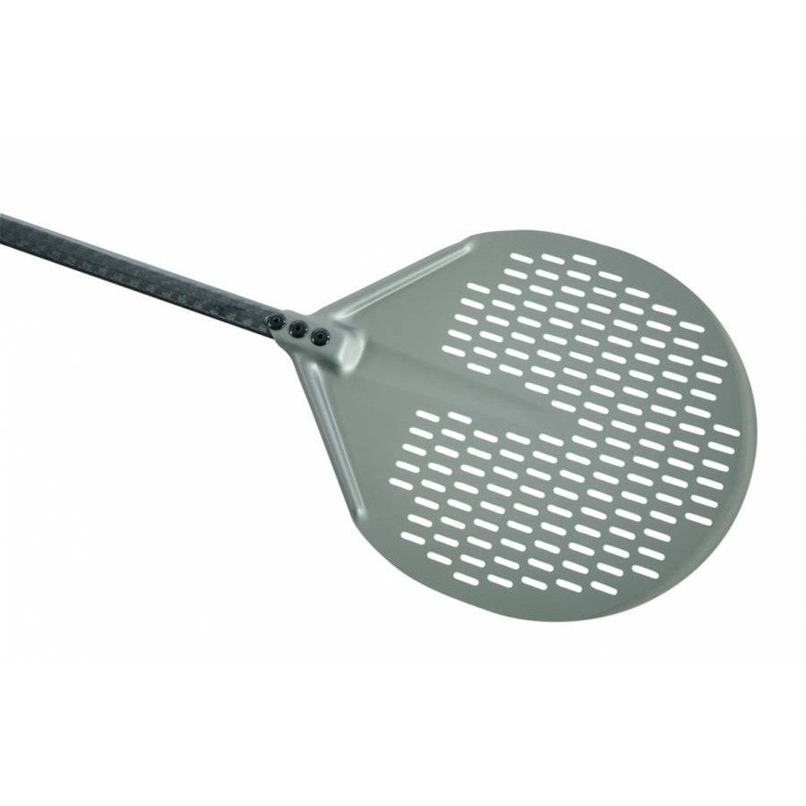 Round Pizza Peel with Aluminum Head and Carbon Fiber Handle - Firewalker Ovens '8019618116692 ACB-32F